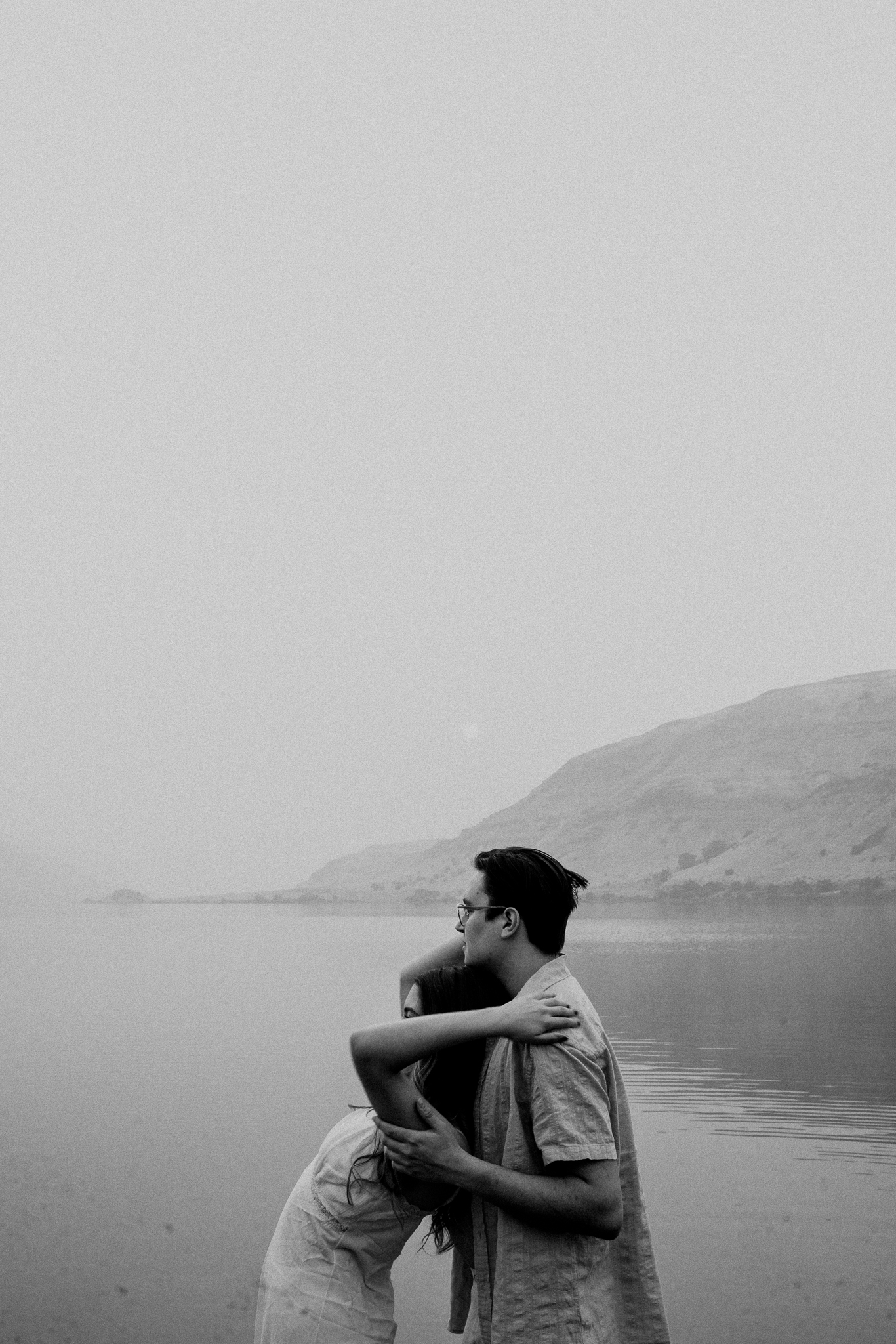 Quirky, creative, ethereal couples photography by the snake river in Washington State. eccentric engagement shoot 