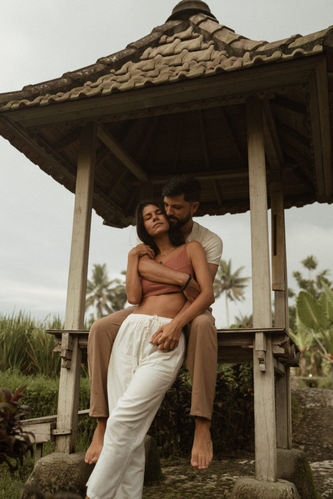 Early morning engagement session in bali