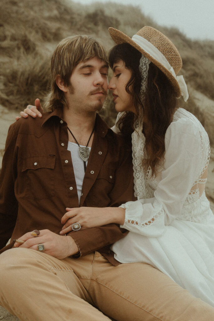 Victorian inspired ethereal oregon coast elopement