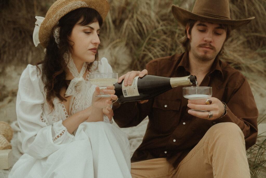 Victorian inspired ethereal oregon coast elopement