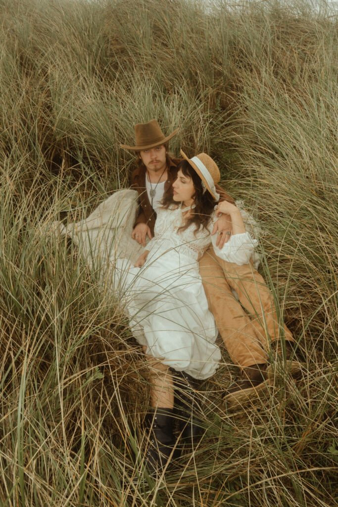 Victorian inspired ethereal oregon coast elopement