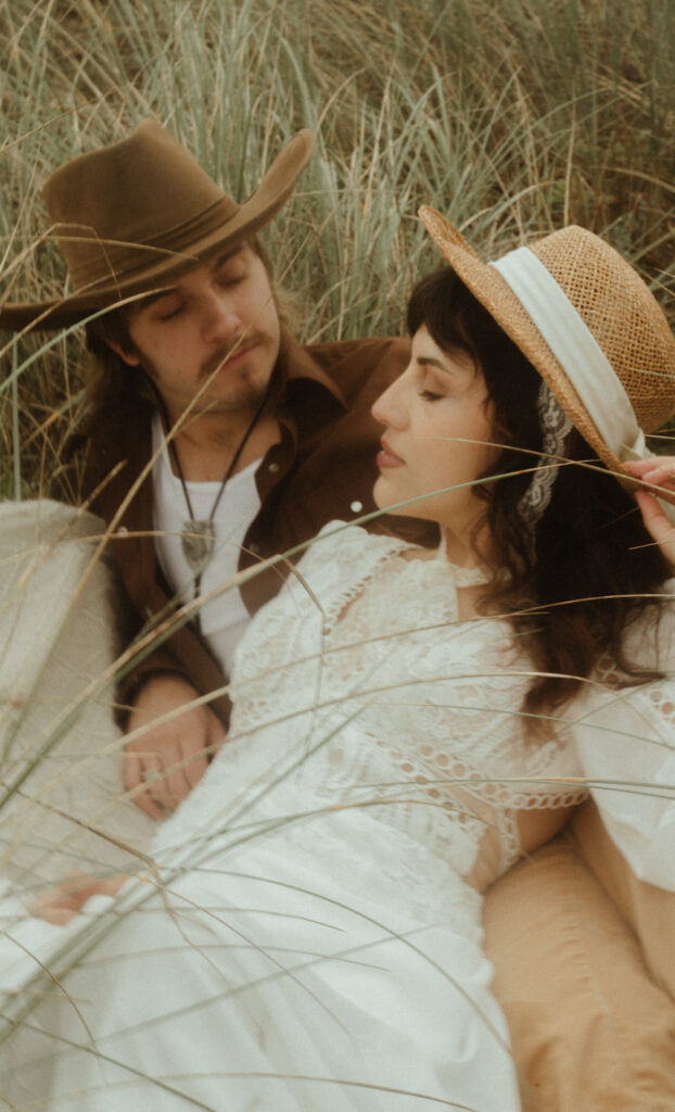 Victorian inspired ethereal oregon coast elopement