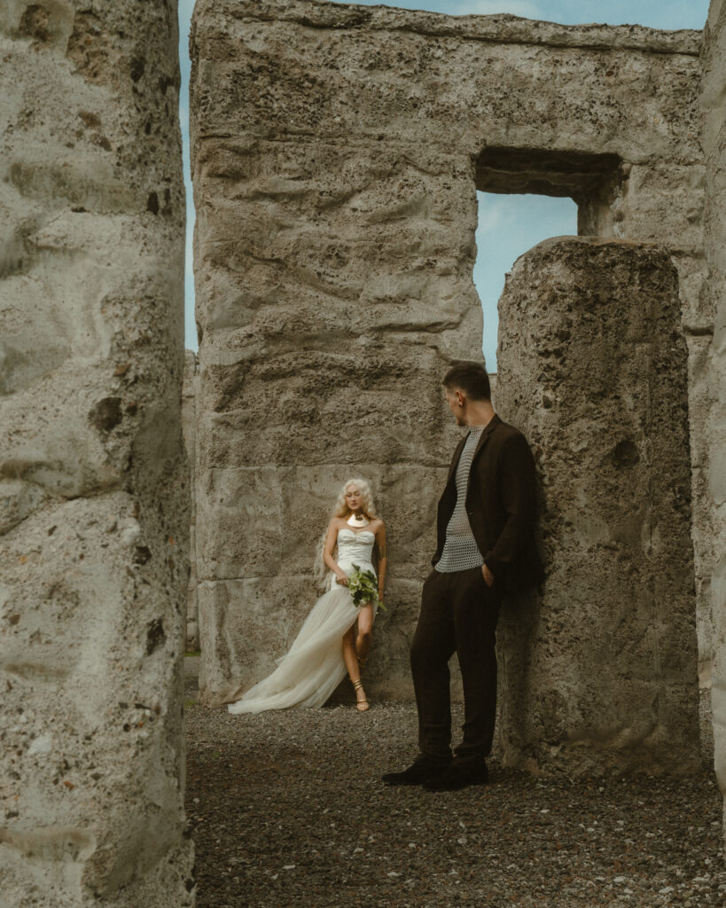 gladiator styled alternative wedding photos