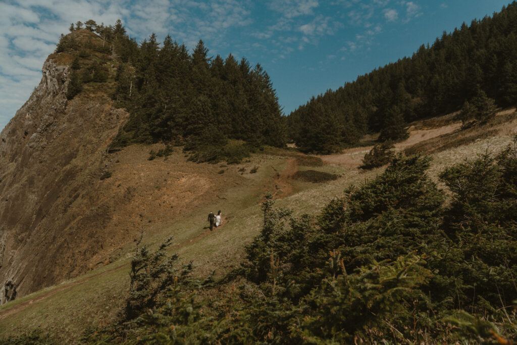 oregon coast elopement at elk flats